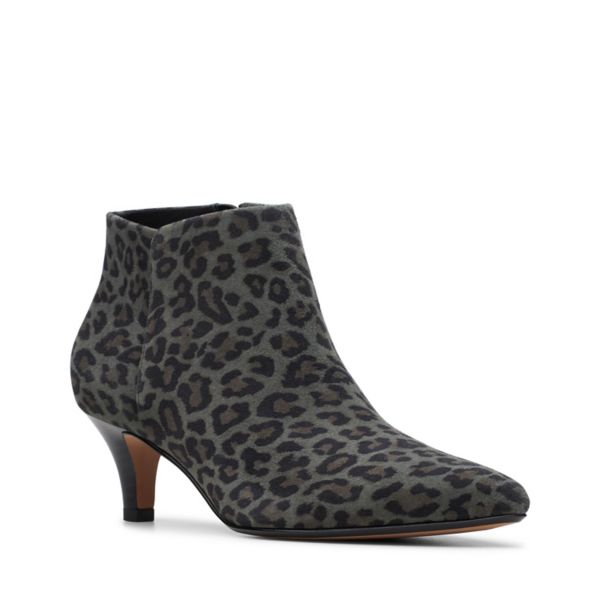 Clarks Womens Linvale Sea Ankle Boots Leopard | UK-187435